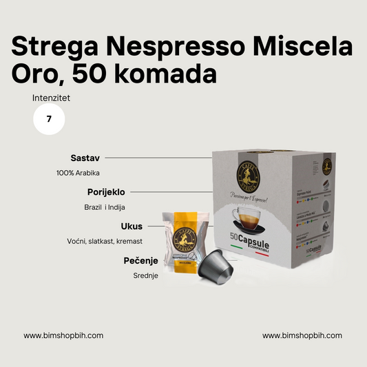 Strega Nespresso Miscela Oro kapsule | 50 kapsula
