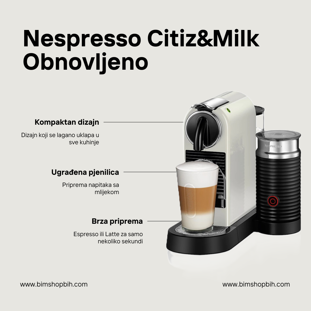 Nespresso Citiz & Milk | Obnovljen | A klasa