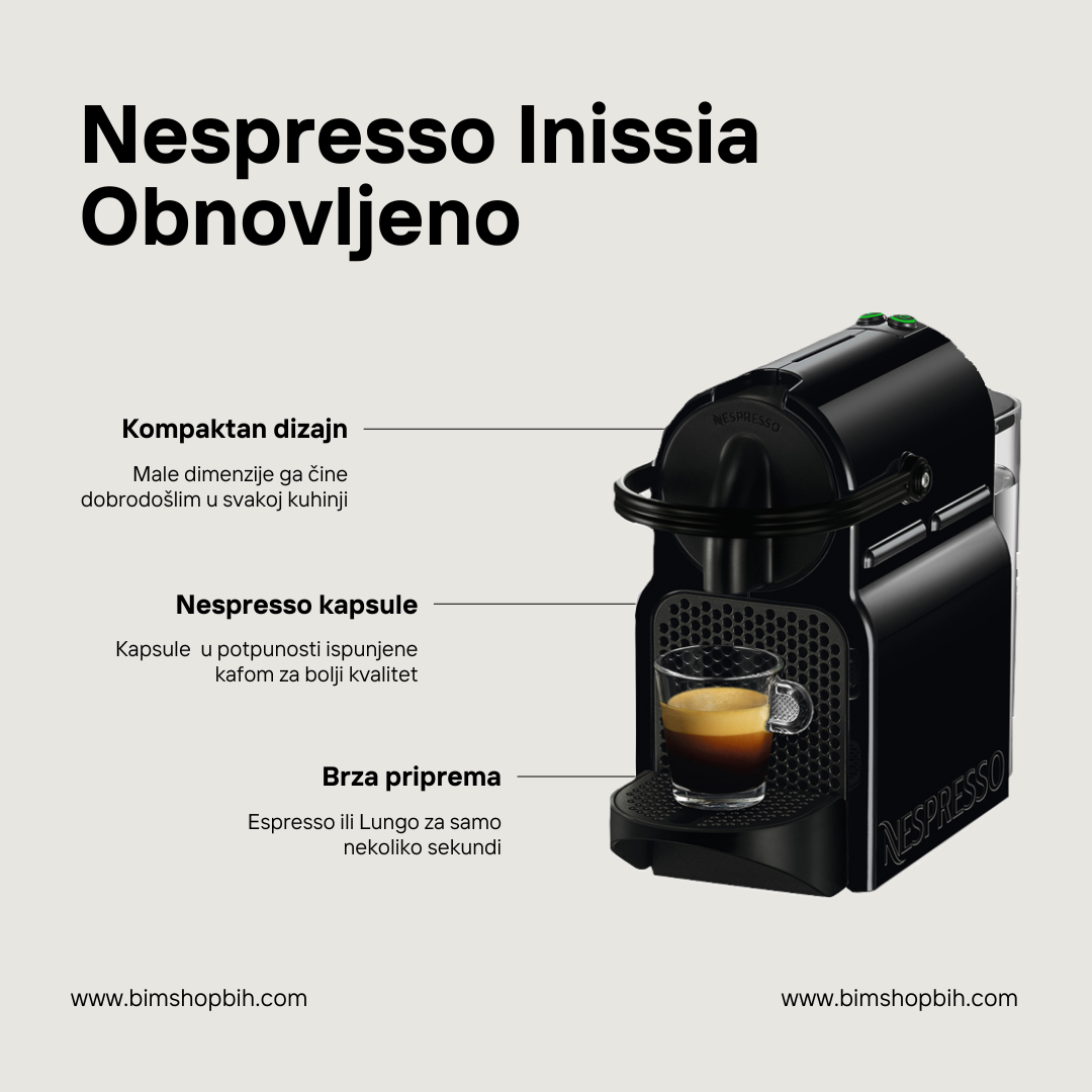 Nespresso Inissia | Obnovljen | A klasa