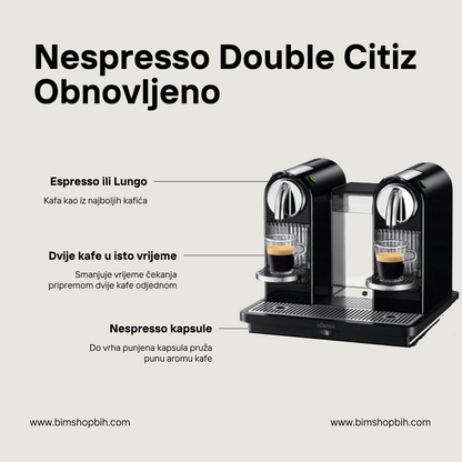 Nespresso Citiz Duo | Obnovljen | A Klasa